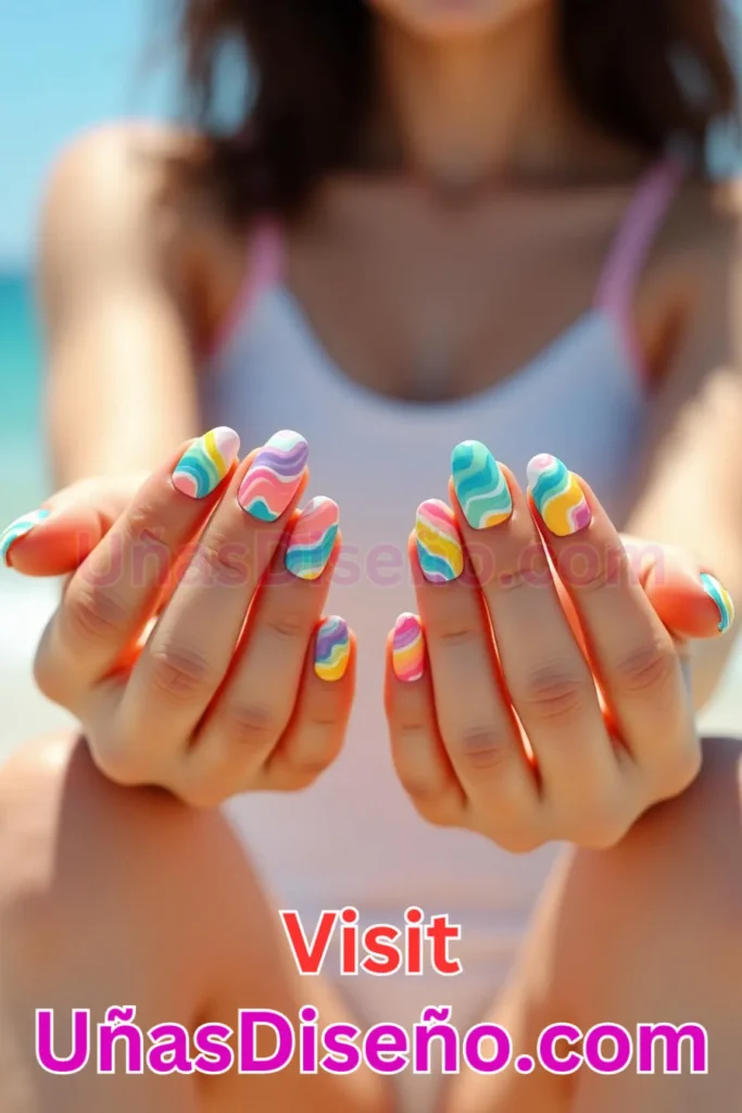 13. Diseño de uñas de verano con líneas onduladas multicolor (2).jpeg