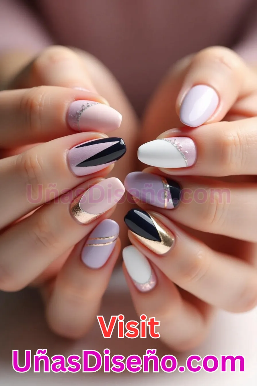 13. French Twist Reinventado - Tendencias 30 Estilos de Uñas Almendra que Marcan la Diferencia (1).jpeg