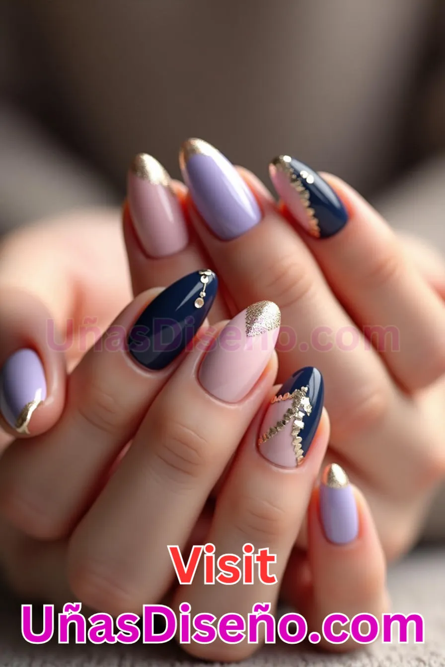 13. French Twist Reinventado - Tendencias 30 Estilos de Uñas Almendra que Marcan la Diferencia (2).jpeg