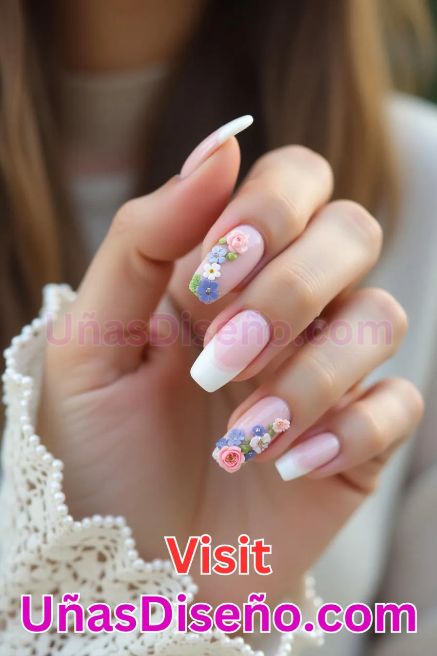 13. Manicura Francesa Inversa Floral (2)