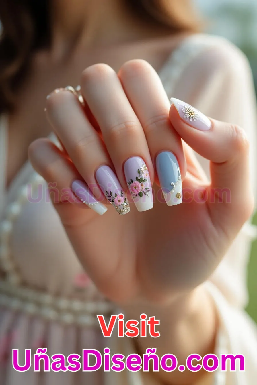 13. Manicura Francesa Inversa Floral (5)