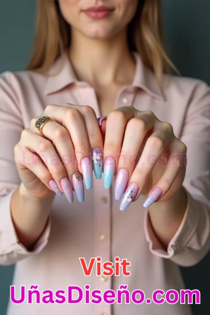 13. Sueño en tonos pastel - 25 propuestas vanguardistas de diseños de uñas semipermanentes para un look único (1).jpeg