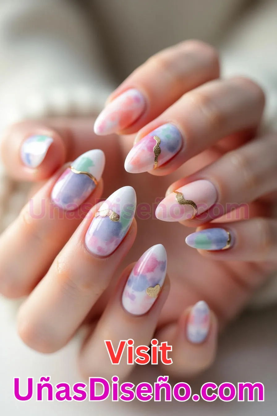 14. Acuarela Capricho Almendra - Reinventa tu Manicura 25 Diseños de Uñas Almendra Impresionantes para (4).jpeg