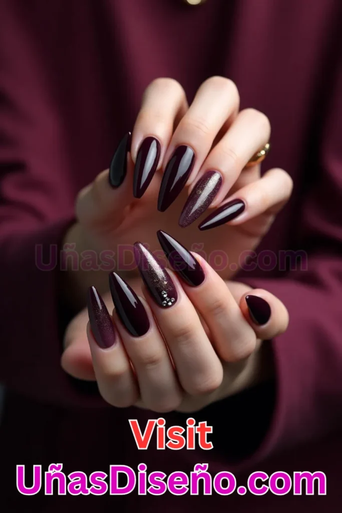 14. Lujo Ciruela Profundo - 25 fascinantes ideas de esmaltes de uñas de gel para un look de salón perfecto (6).jpeg