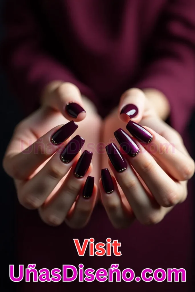 14. Lujo Ciruela Profundo - 25 fascinantes ideas de esmaltes de uñas de gel para un look de salón perfecto (9).jpeg