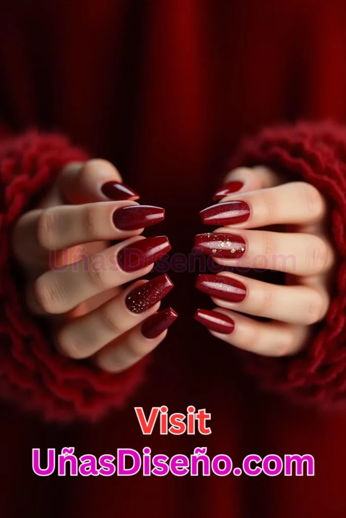 14. Rojo Profundo Luxe - 25 diseños de uñas semipermanentes únicos para un estilo duradero y sofisticado (4).jpeg