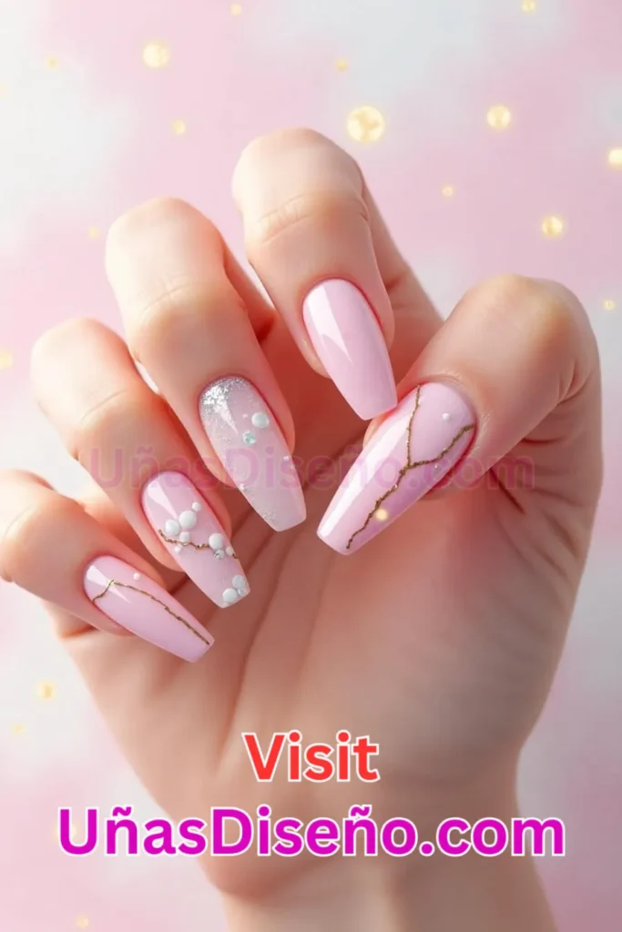 14. Uñas de gel inspiradas en el cuarzo rosa - Dale Glamour a tus Uñas La Guía Definitiva para 25 Esmaltes de Gel con Gelly y Gelish (7).jpeg