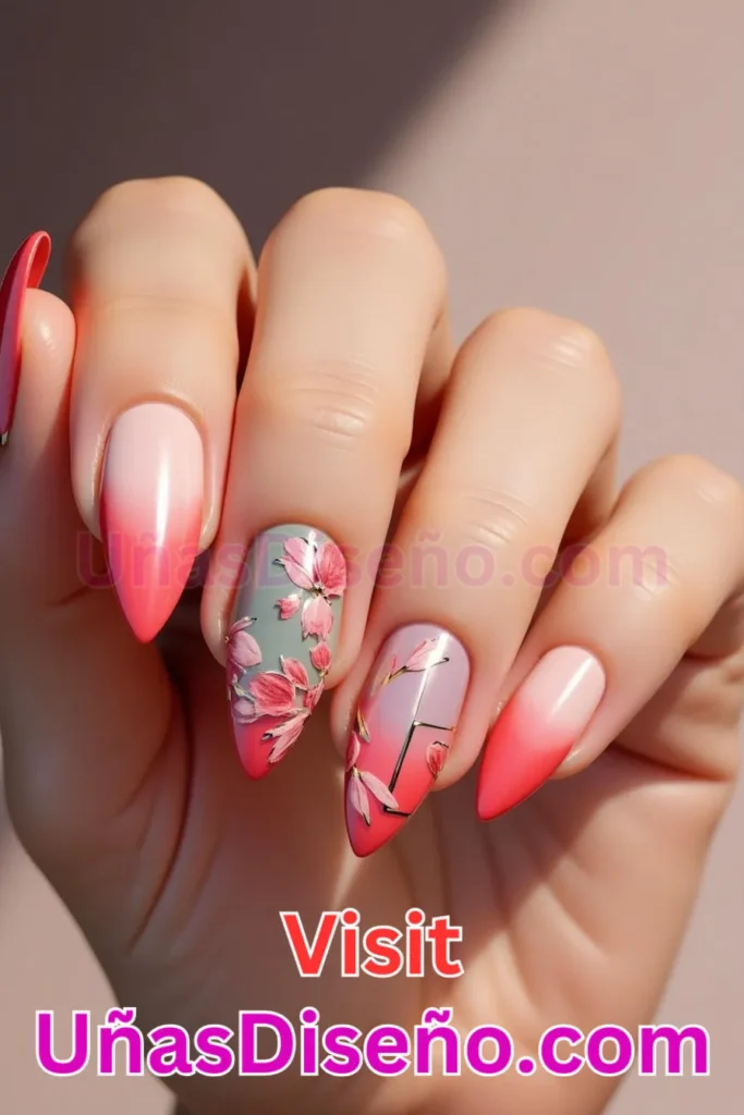 15. Cautivadores diseños de uñas en rosa rojizo y almendra (3)