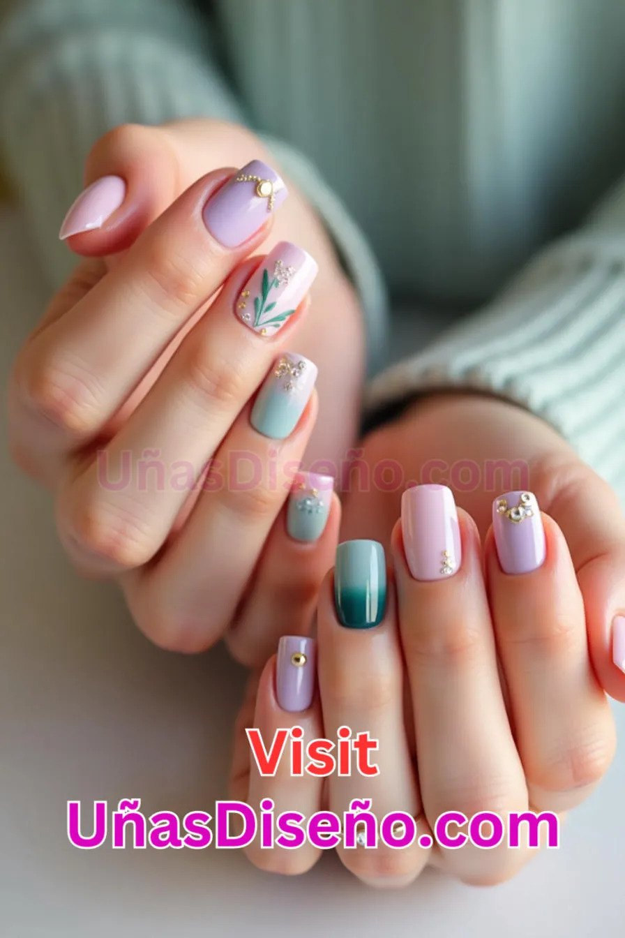 15. Diseño de uñas acrílicas cortas Los mejores diseños de uñas de acrílico Ideas modernas y únicas para cada ocasión 5.jpeg