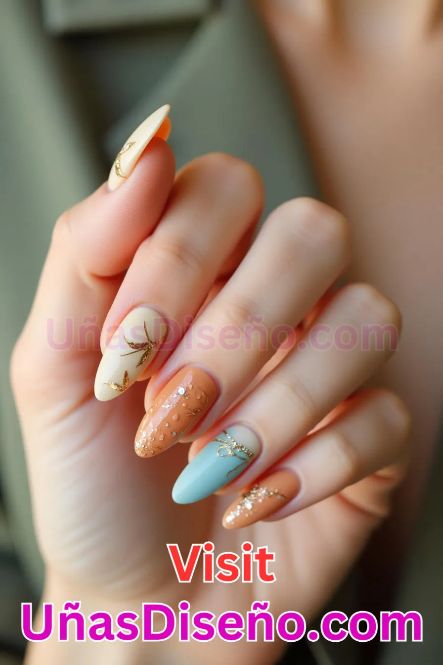 15. Eco-Chic Natural Glow - Tendencias 30 Estilos de Uñas Almendra que Marcan la Diferencia (5).jpeg