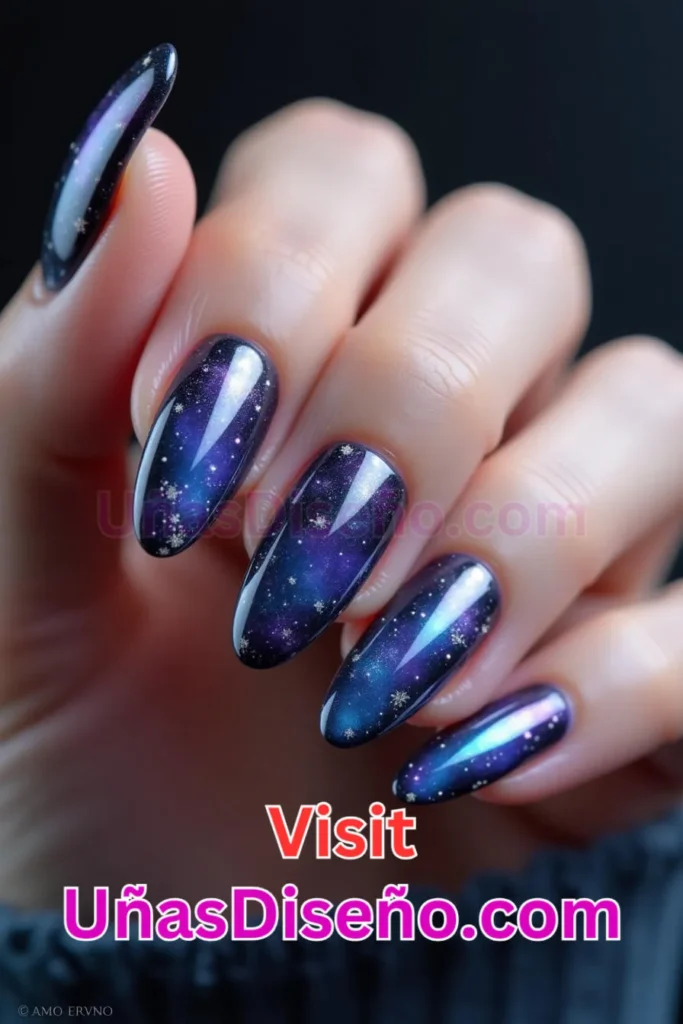 15. Uñas de gel galaxia holográficas - Dale Glamour a tus Uñas La Guía Definitiva para 25 Esmaltes de Gel con Gelly y Gelish (1).jpeg