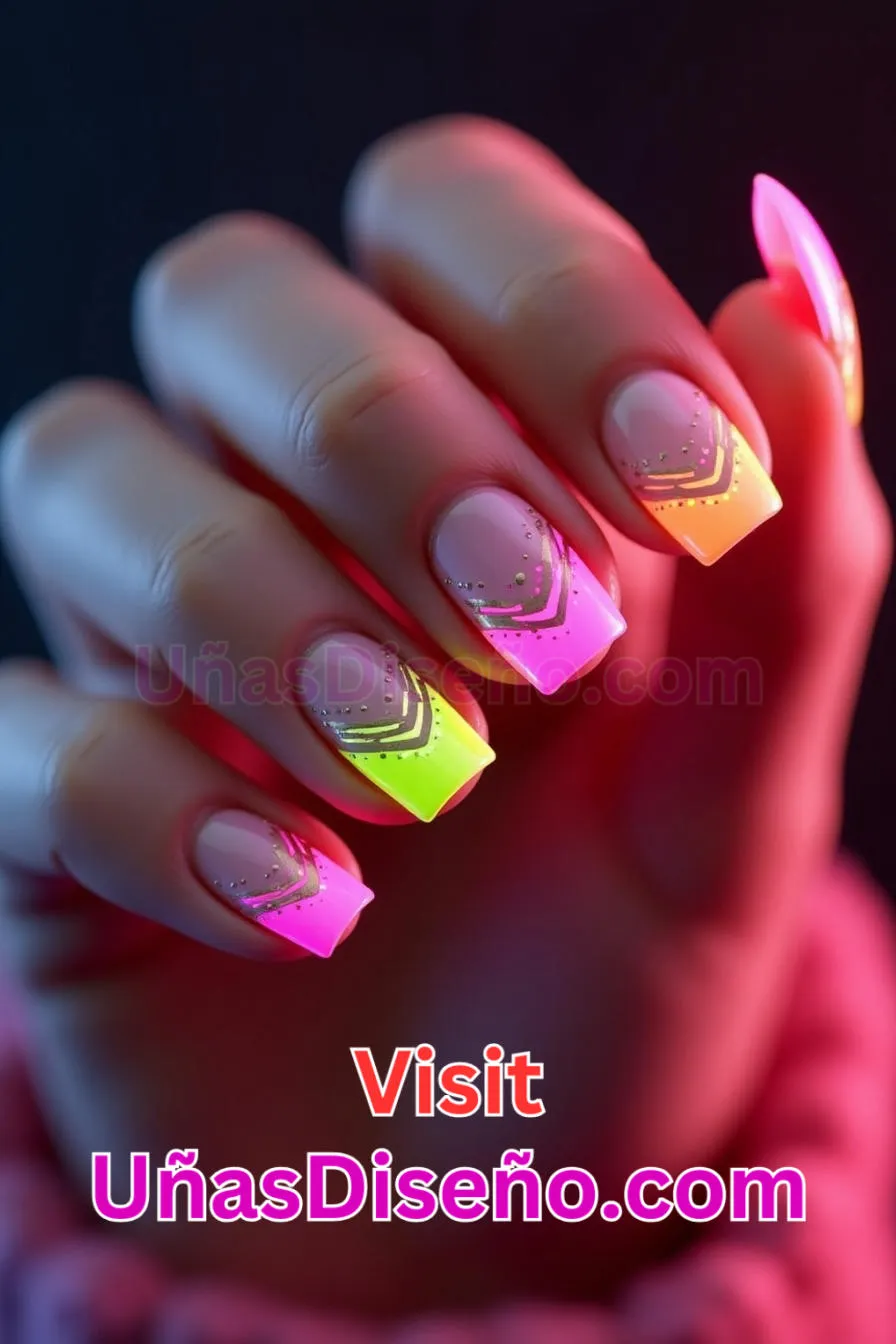 16 Diseños de uñas con puntas de neón mejores diseños de uñas acrílicas para una manicura elegante y duradera 1.jpeg