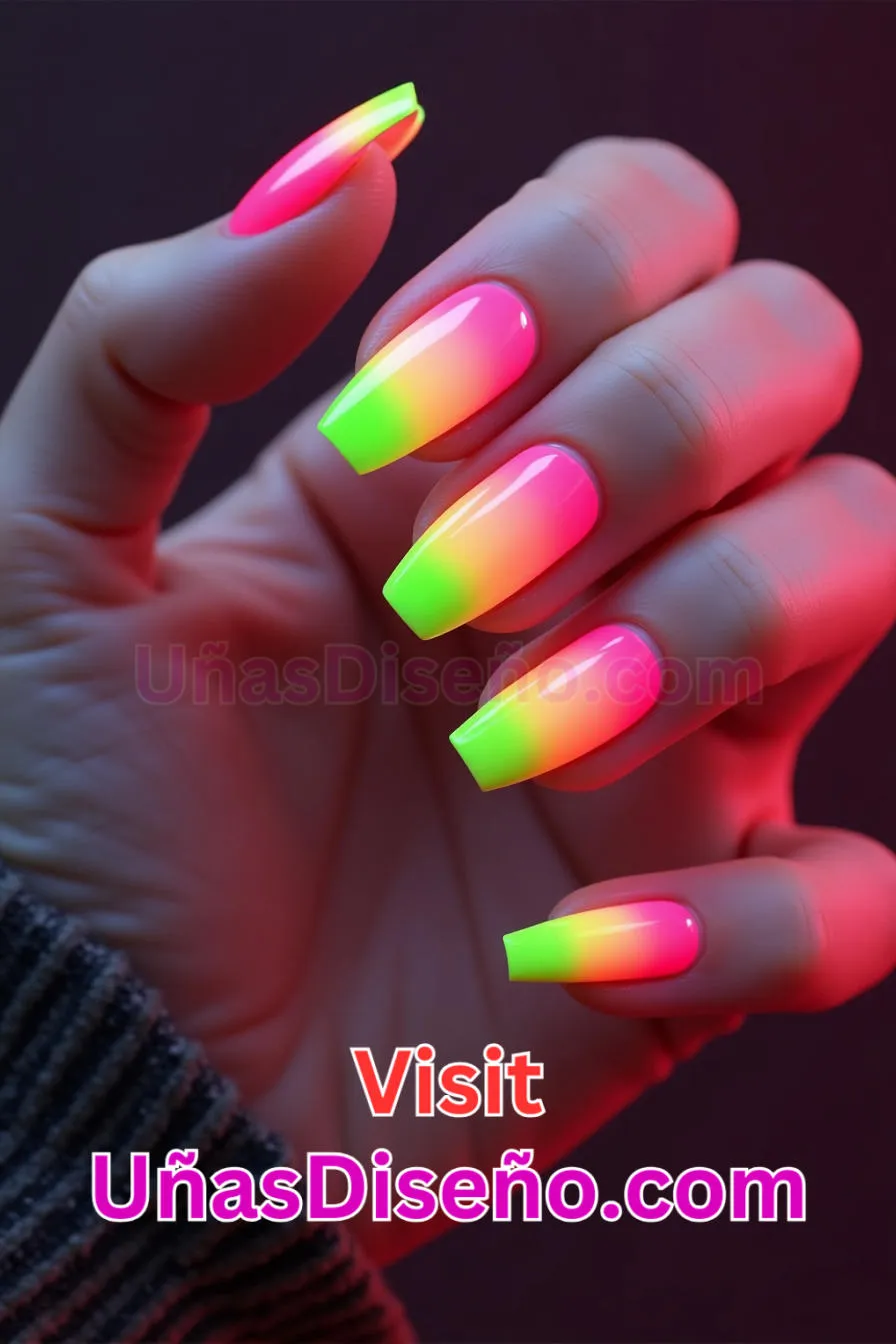 16 Diseños de uñas con puntas de neón mejores diseños de uñas acrílicas para una manicura elegante y duradera 4.jpeg