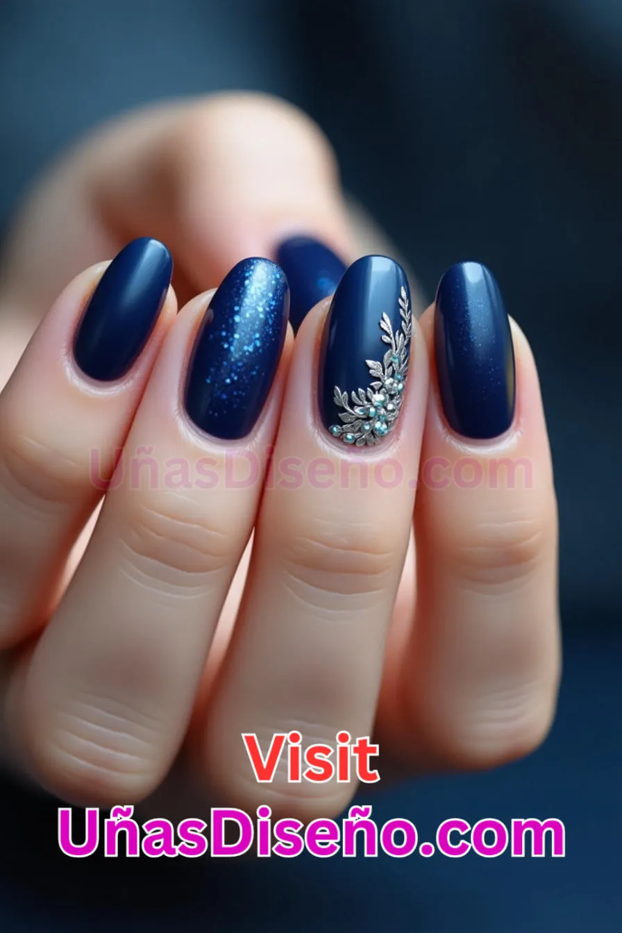 16 Nail Art Azul Profundo Los 25 Mejores Diseños de Uñas Para Principiantes 1.jpeg
