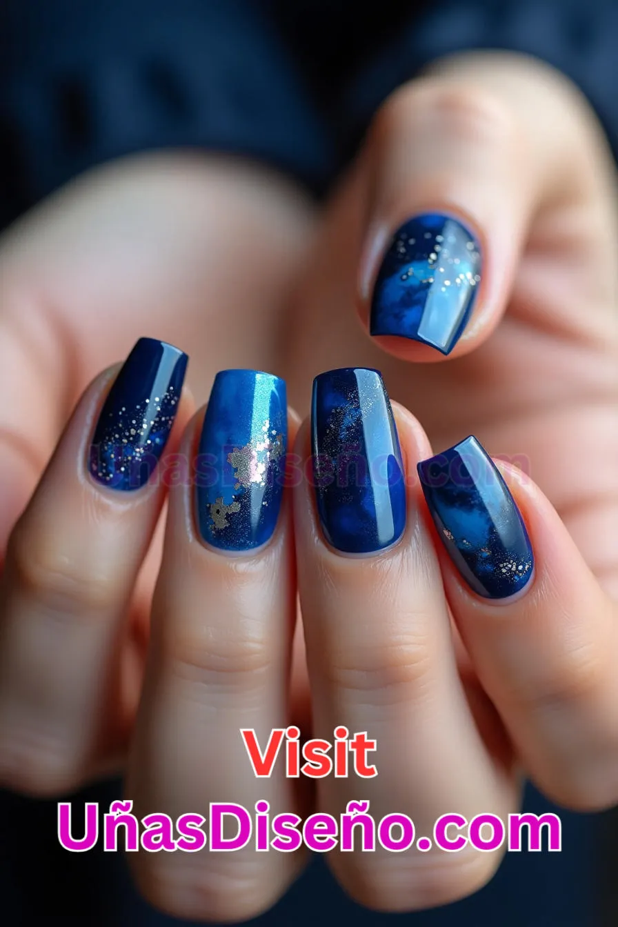 16 Nail Art Azul Profundo Los 25 Mejores Diseños de Uñas Para Principiantes 3.jpeg