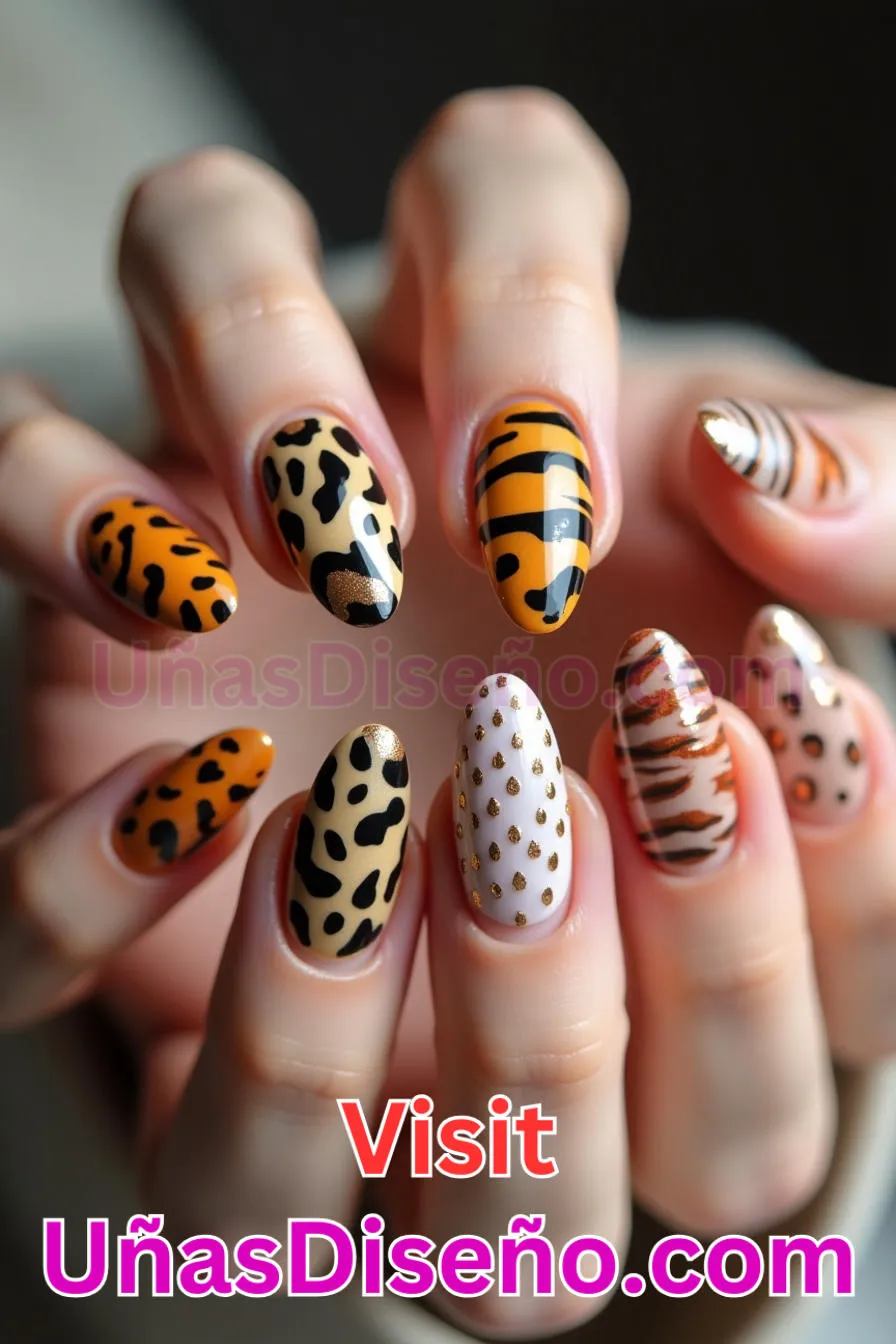 16. Animal Print Almendra - Reinventa tu Manicura 25 Diseños de Uñas Almendra Impresionantes para (3).jpeg