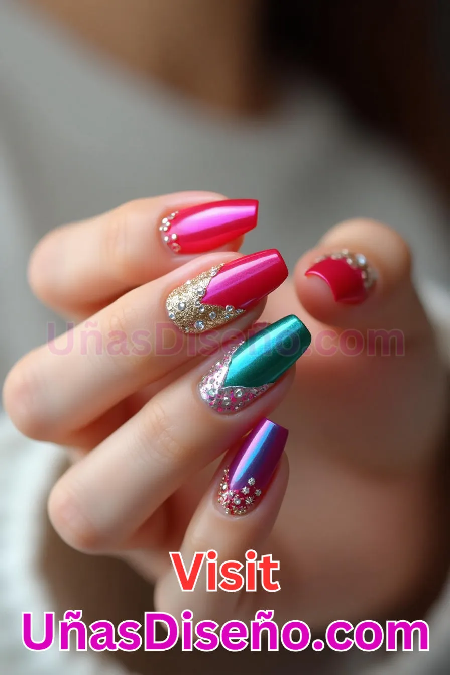 16. Consejos para fiestas - Los 20 mejores diseños de uñas con purpurina para lucir un look deslumbrante (4).jpeg