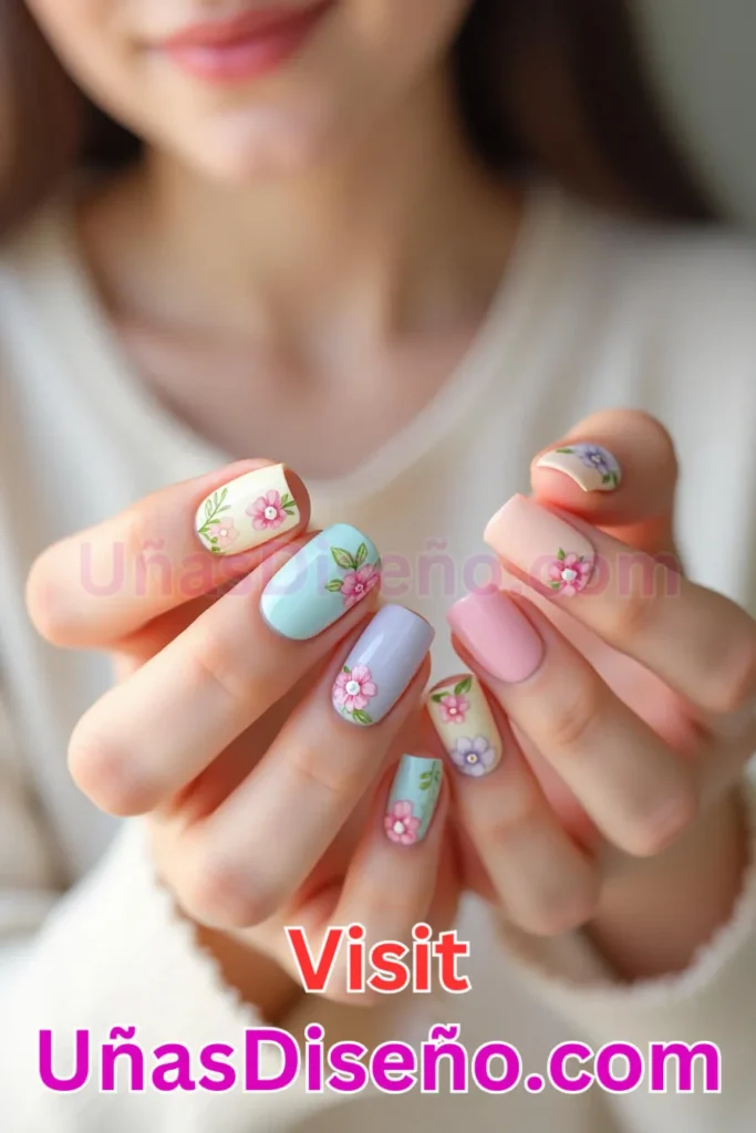 16. Diseño de uñas de verano con motivos florales en tonos pastel (3).jpeg