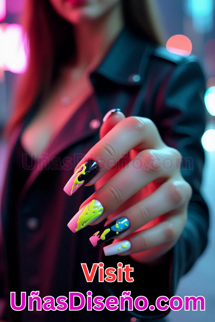 16. Manicura Francesa Inversa con Goteo de Baba (3)