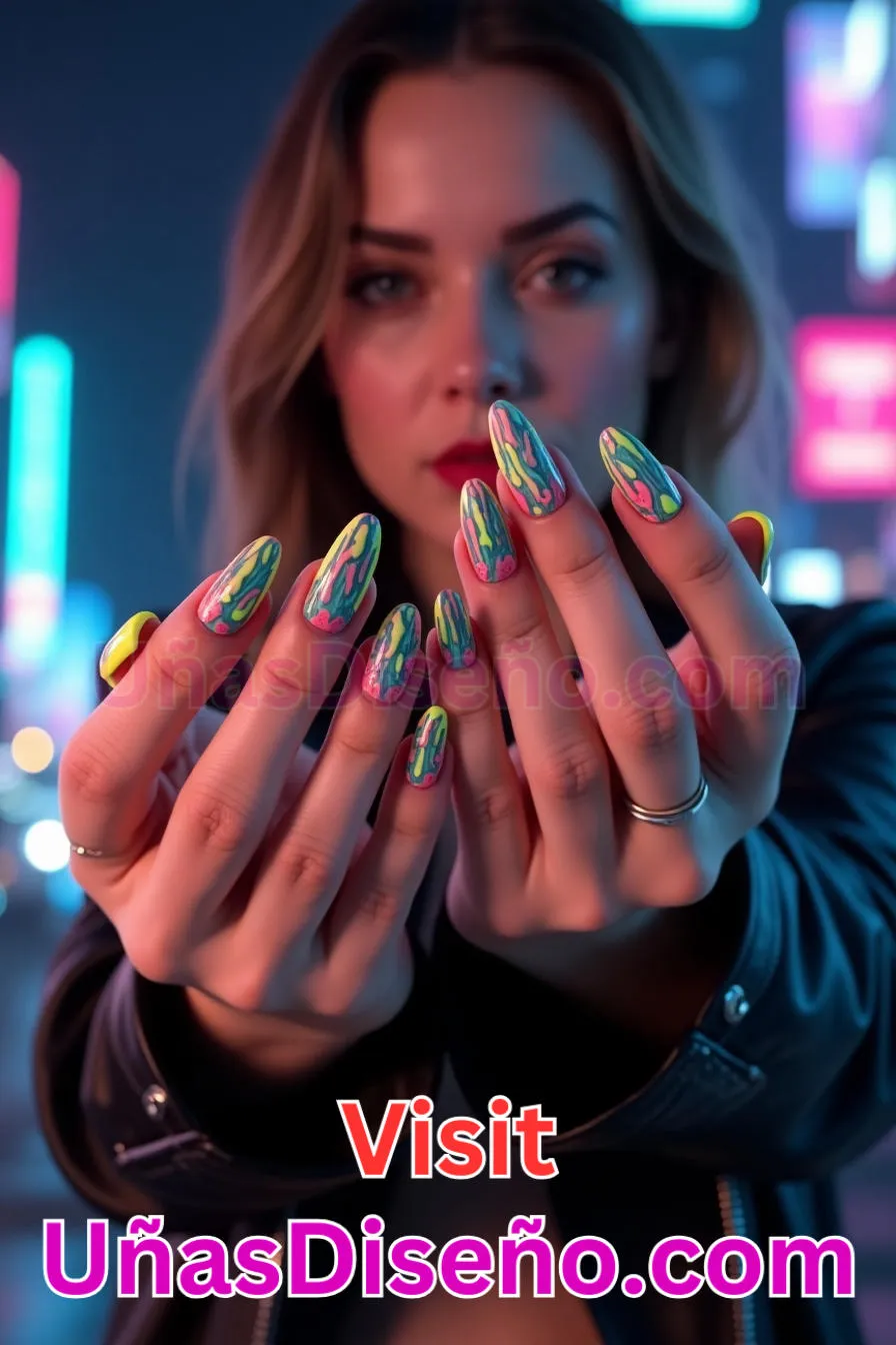 16. Manicura Francesa Inversa con Goteo de Baba (8)