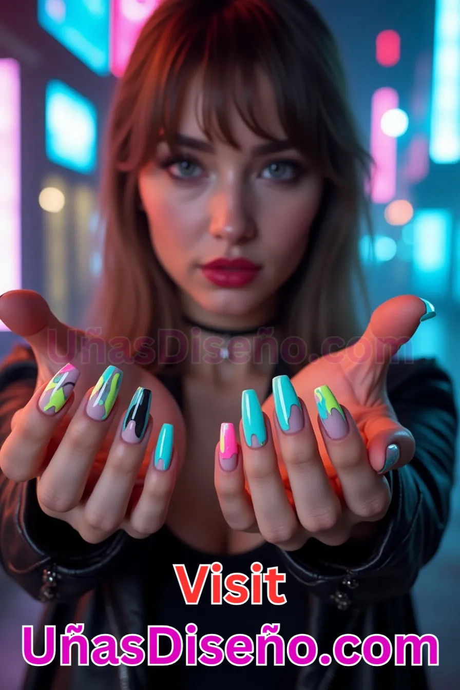 16. Manicura Francesa Inversa con Goteo de Baba (9)