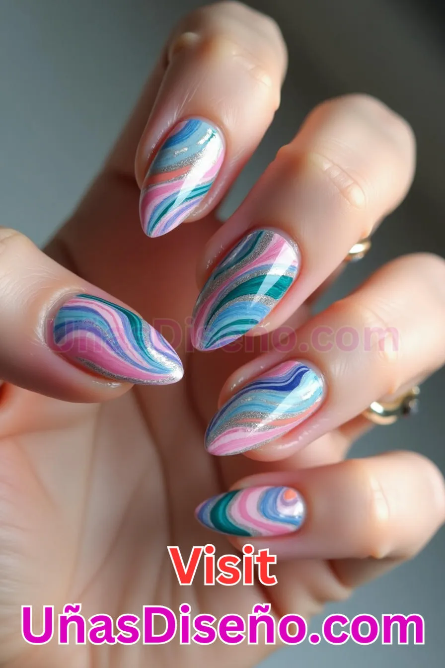 16. Remolinos Abstractos - Brilla como nunca 25 diseños de esmaltes de gel, gelish y gel para uñas que tienes que probar (3).jpeg