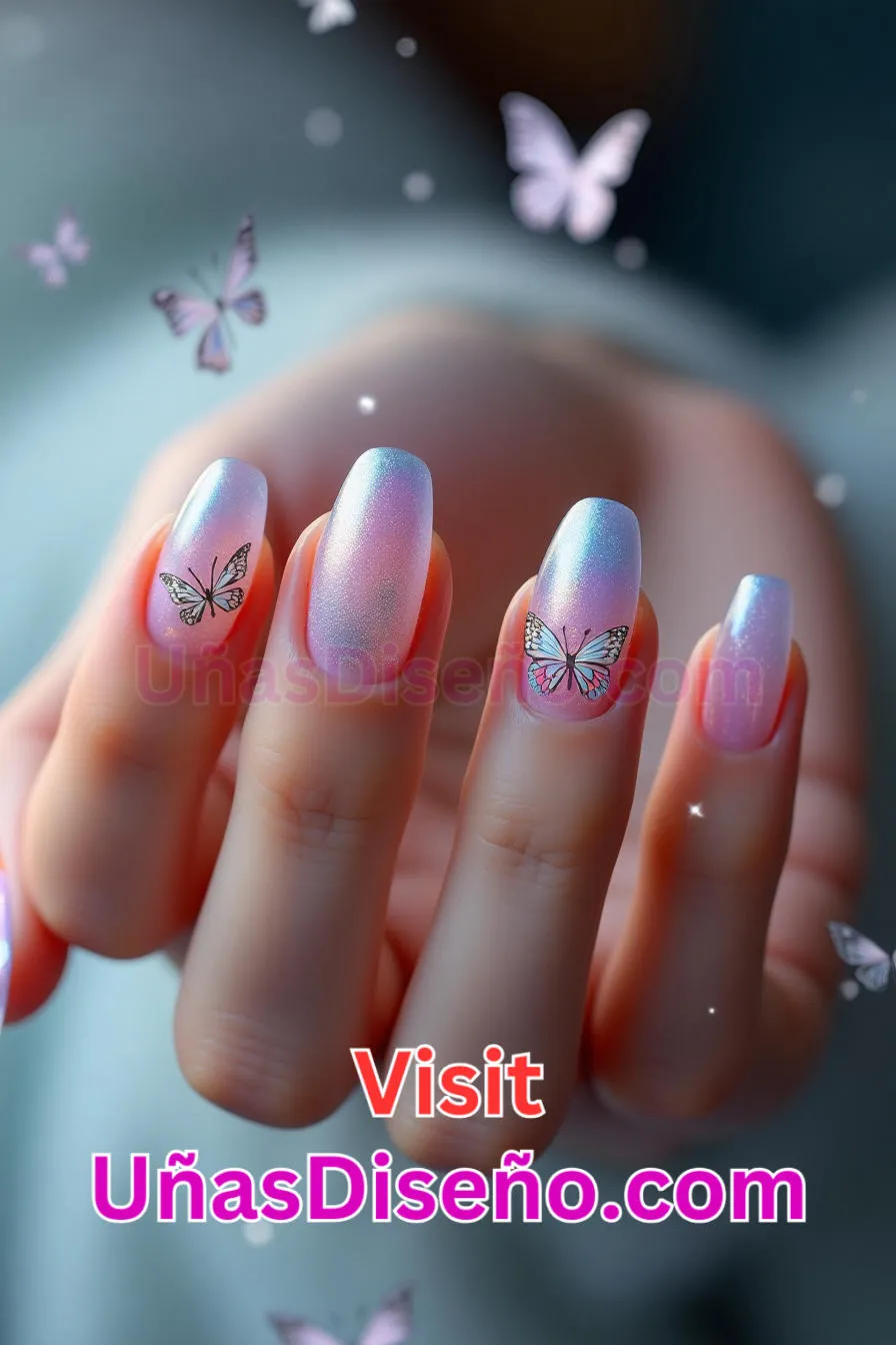 17 Diseños de uñas acrílicas con mariposas mejores diseños de uñas acrílicas para una manicura elegante y duradera 1.jpeg