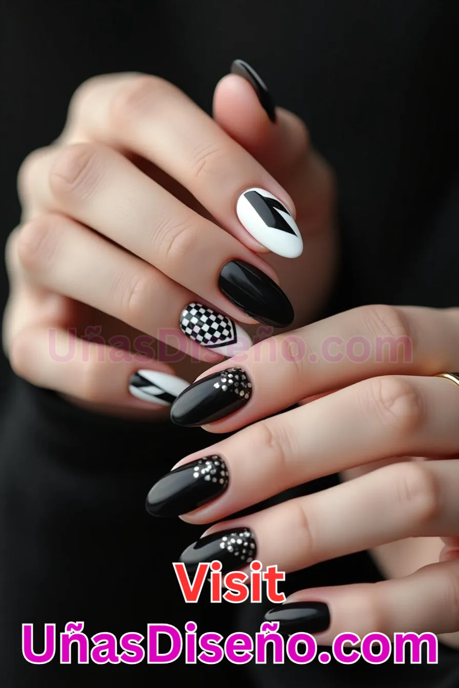 17. Atrevida Declaración Monocromática - Tendencias 30 Estilos de Uñas Almendra que Marcan la Diferencia (1).jpeg