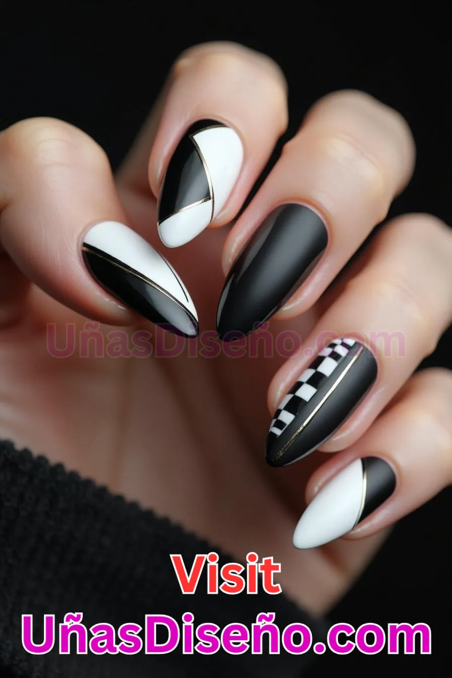 17. Atrevida Declaración Monocromática - Tendencias 30 Estilos de Uñas Almendra que Marcan la Diferencia (2).jpeg