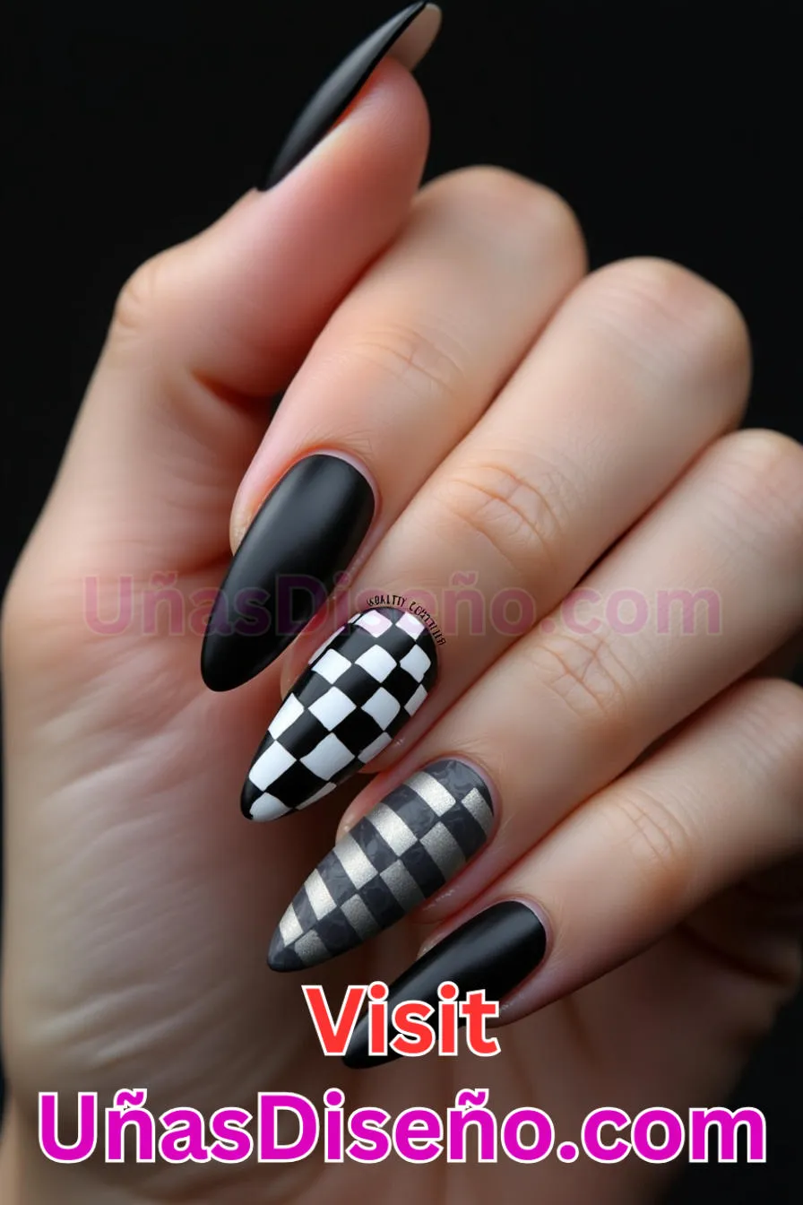 17. Atrevida Declaración Monocromática - Tendencias 30 Estilos de Uñas Almendra que Marcan la Diferencia (6).jpeg