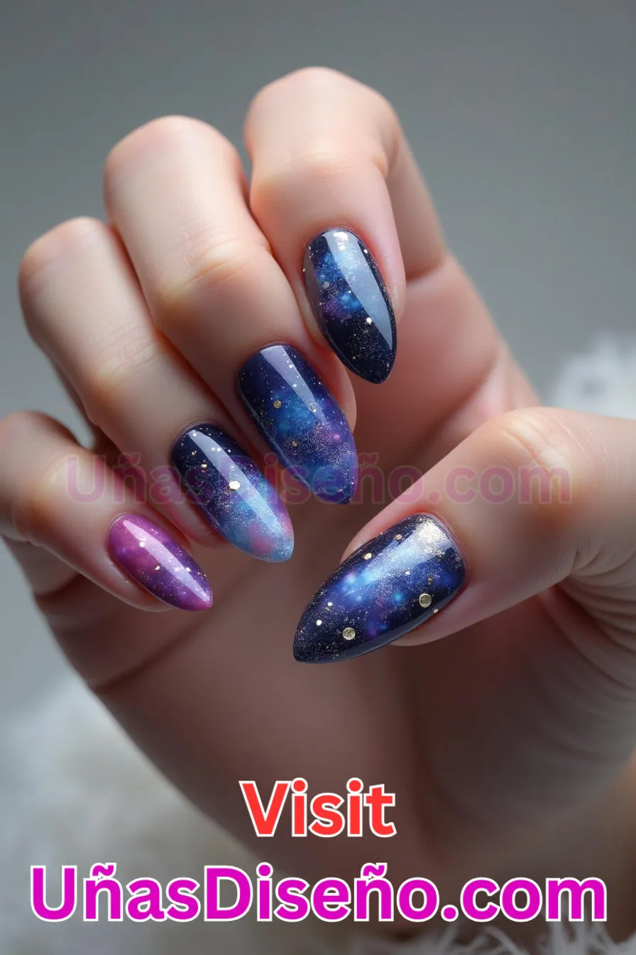 17. Galaxia Cósmica Almendra - Reinventa tu Manicura 25 Diseños de Uñas Almendra Impresionantes para (1).jpeg