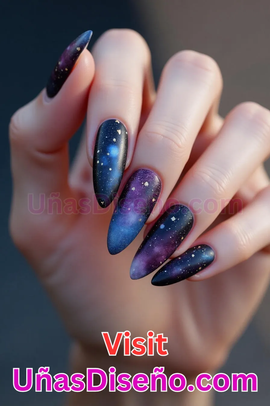 17. Galaxia Cósmica Almendra - Reinventa tu Manicura 25 Diseños de Uñas Almendra Impresionantes para (3).jpeg