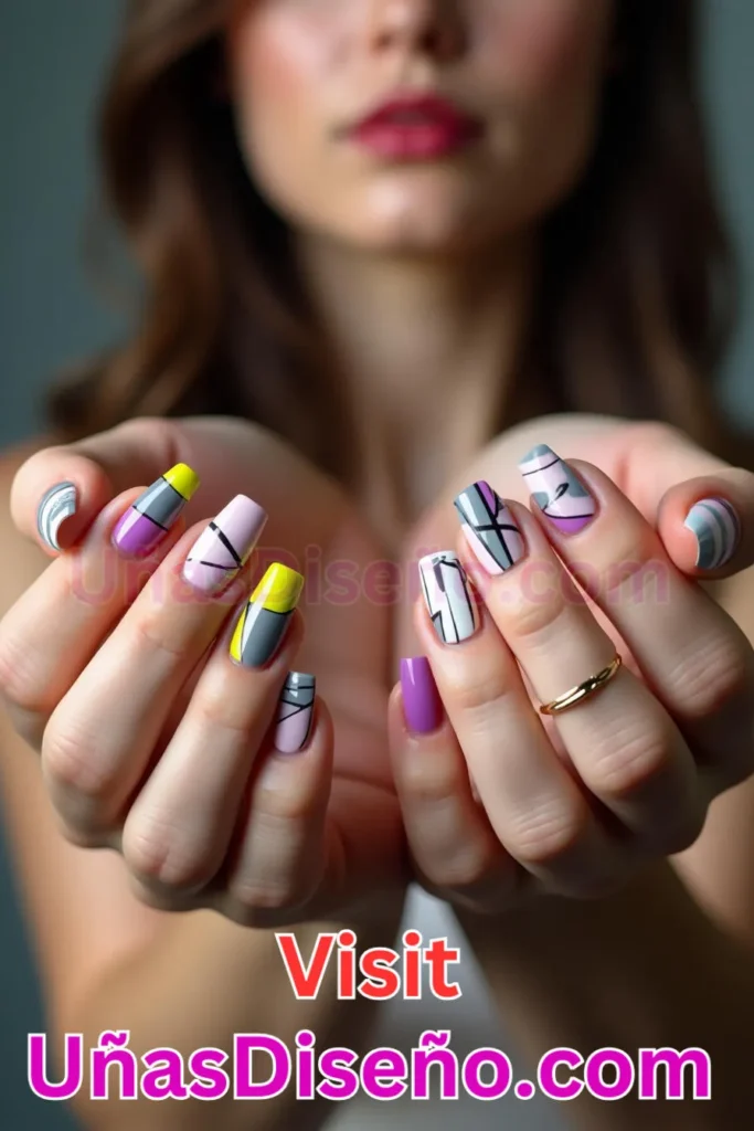 17. Líneas geométricas dinámicas - Mejora tu manicura 25 esmaltes de gel y gelatina elegantes y duraderos (7).jpeg