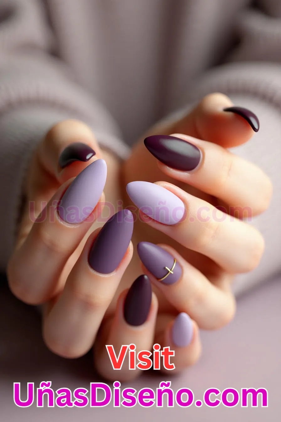 18. Almendra acabado mate - Reinventa tu Manicura 25 Diseños de Uñas Almendra Impresionantes para (2).jpeg