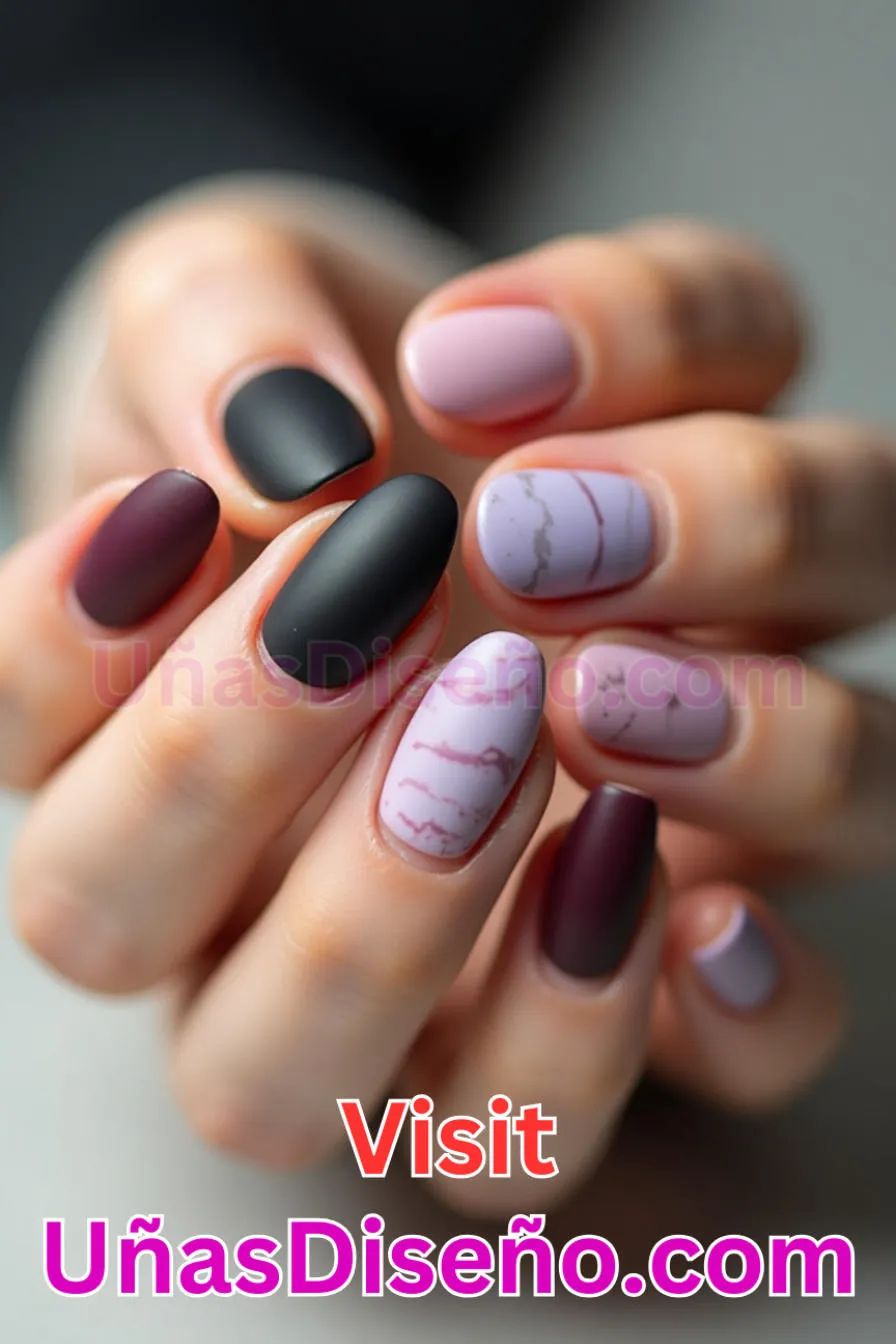 18. Almendra acabado mate - Reinventa tu Manicura 25 Diseños de Uñas Almendra Impresionantes para (5).jpeg