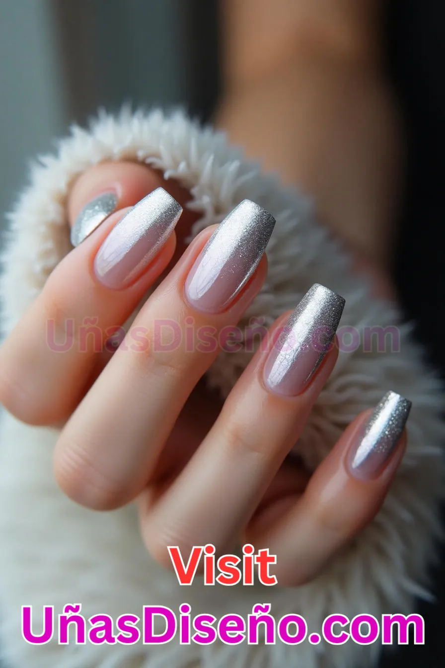 18. Destello de plata maciza - Los 20 mejores diseños de uñas con purpurina para lucir un look deslumbrante (9).jpeg