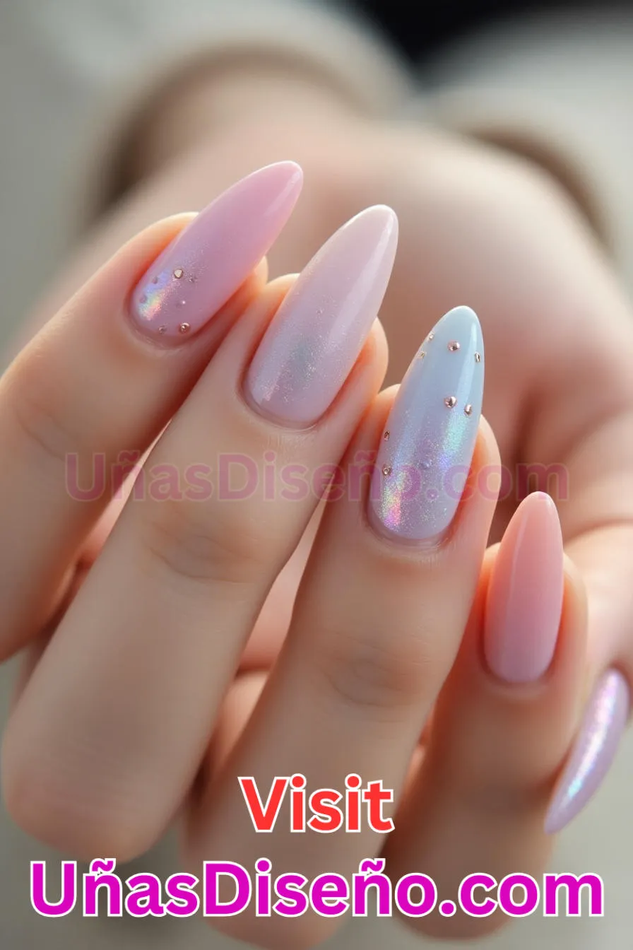 18. Sutil brillo superpuesto - Cómo Elegir el Diseño Perfecto para Uñas Almendra 21 Ideas Exclusivas para Brillar (4).jpeg