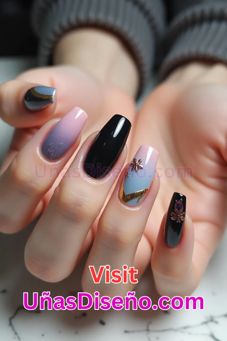 19 Diseños de uñas acrílicas cortas mejores diseños de uñas acrílicas para una manicura elegante y duradera 3.jpeg