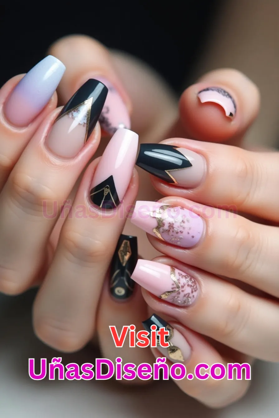 19 Diseños de uñas acrílicas cortas mejores diseños de uñas acrílicas para una manicura elegante y duradera 4.jpeg