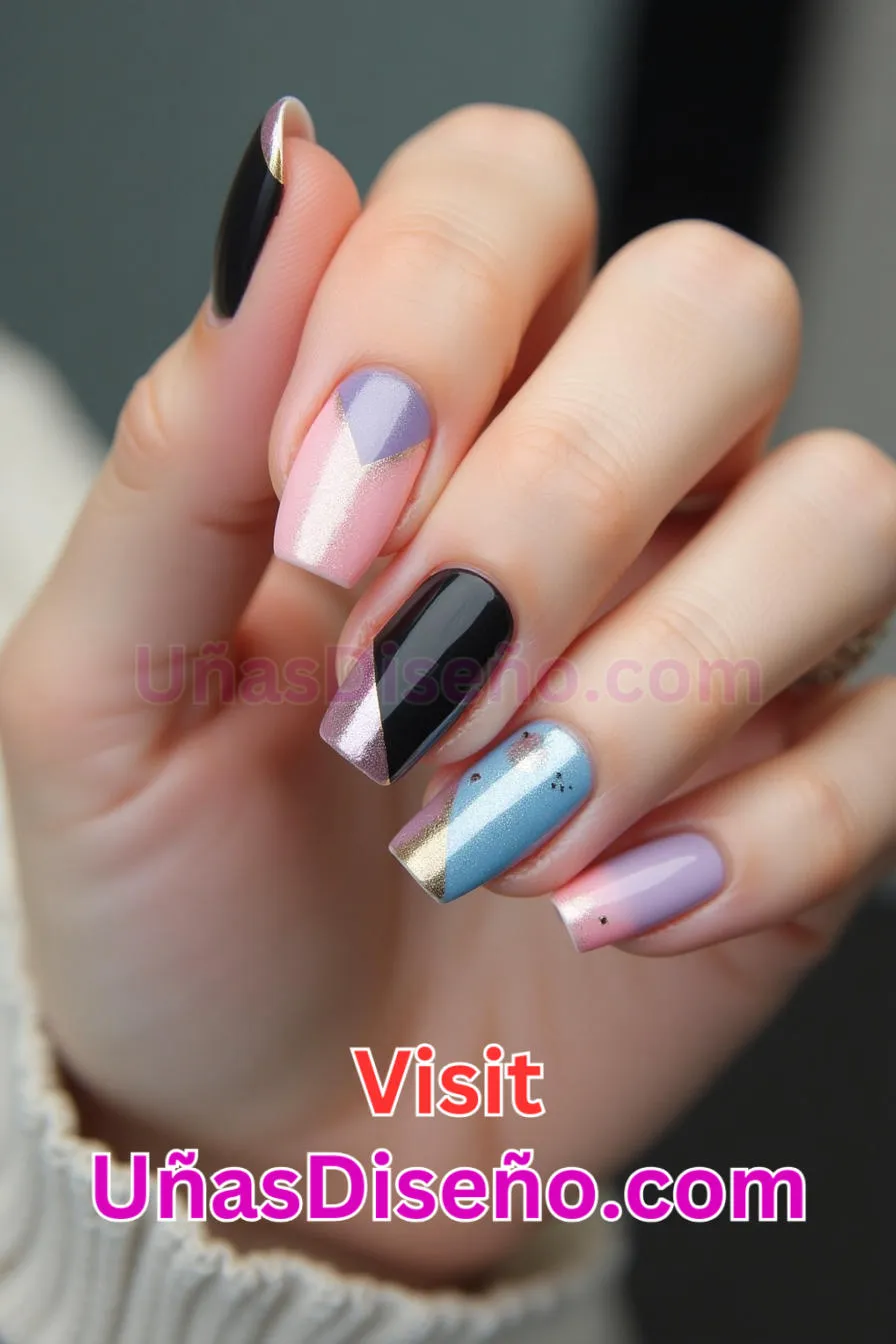 19 Diseños de uñas acrílicas cortas mejores diseños de uñas acrílicas para una manicura elegante y duradera 5.jpeg