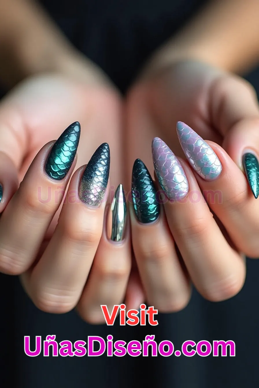 19 Escamas Nail Art Design Los 25 Mejores Diseños de Uñas Para Principiantes 3.jpeg