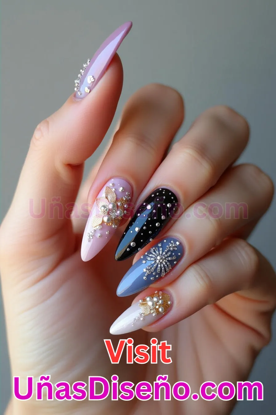 19. Almendra embellecida en 3D - Reinventa tu Manicura 25 Diseños de Uñas Almendra Impresionantes para (6).jpeg