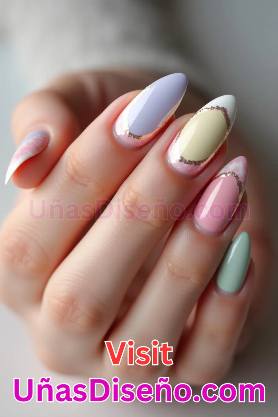 19. Almendra francesa pastel - 20 Uñas de Almendra Elegance Diseños exclusivos para un look sofisticado (2).jpeg