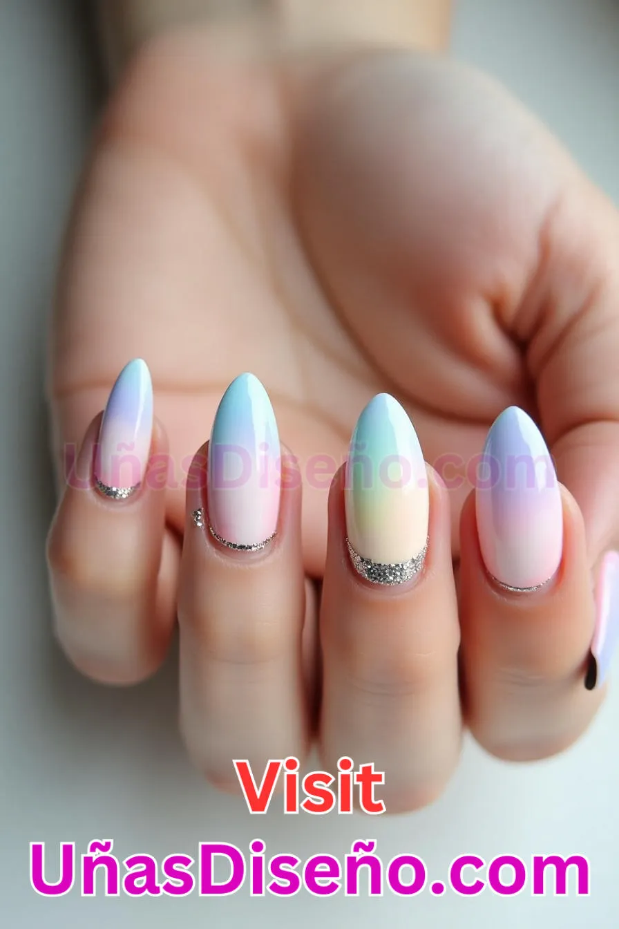 19. Almendra francesa pastel - 20 Uñas de Almendra Elegance Diseños exclusivos para un look sofisticado (3).jpeg