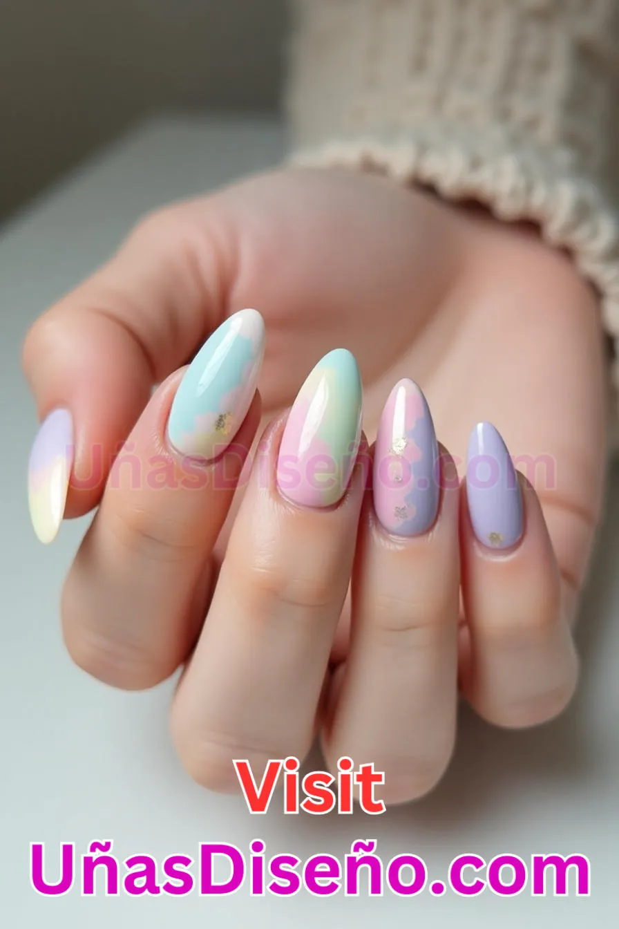 19. Almendra francesa pastel - 20 Uñas de Almendra Elegance Diseños exclusivos para un look sofisticado (7).jpeg