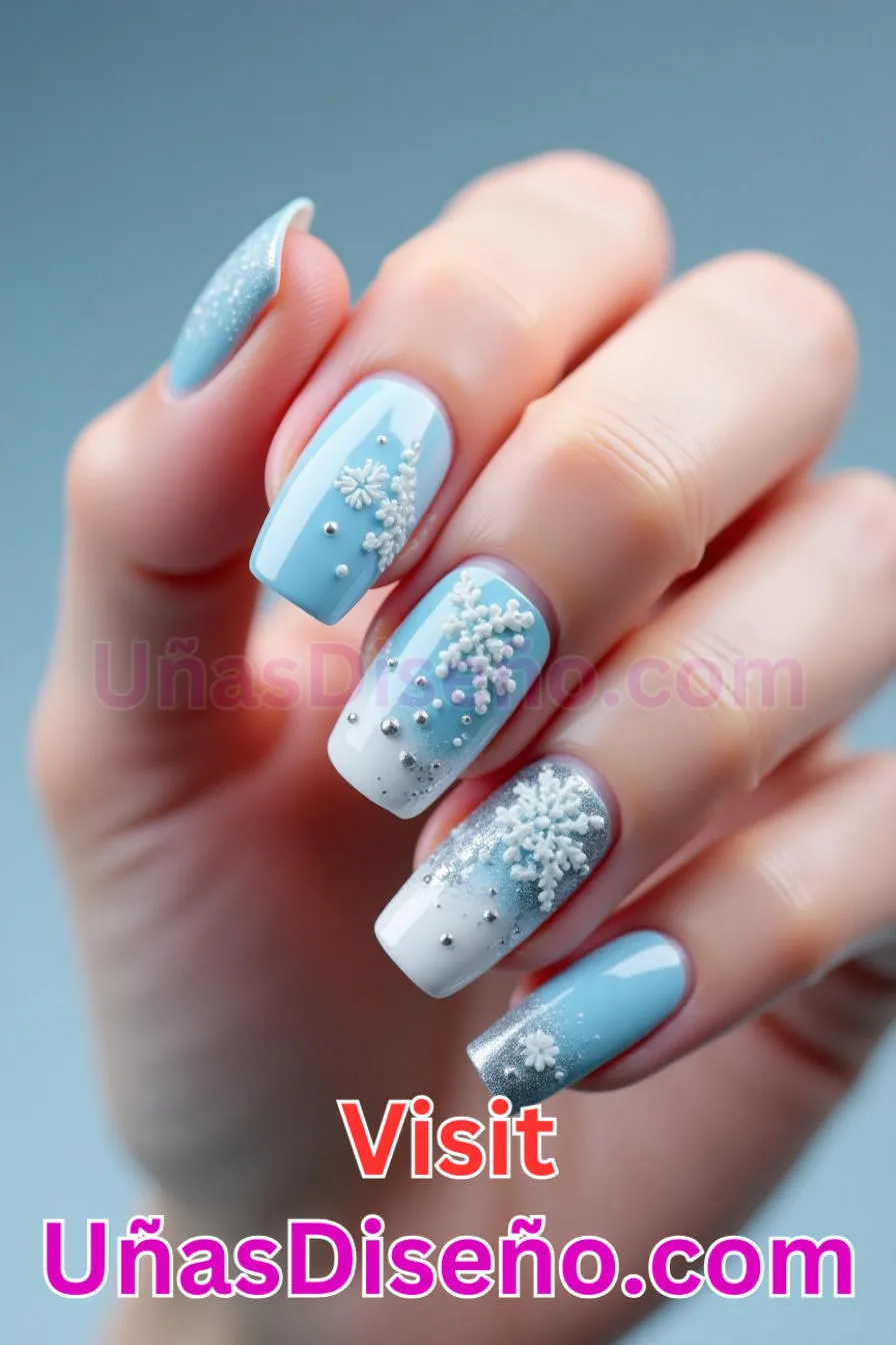 19. Día de la nieve - Los 20 mejores diseños de uñas con purpurina para lucir un look deslumbrante (9).jpeg