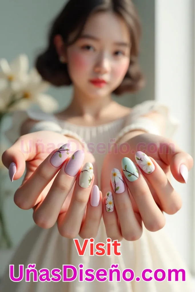 19. Diseños de uñas con estampado floral de magnolias blancas (1).jpeg