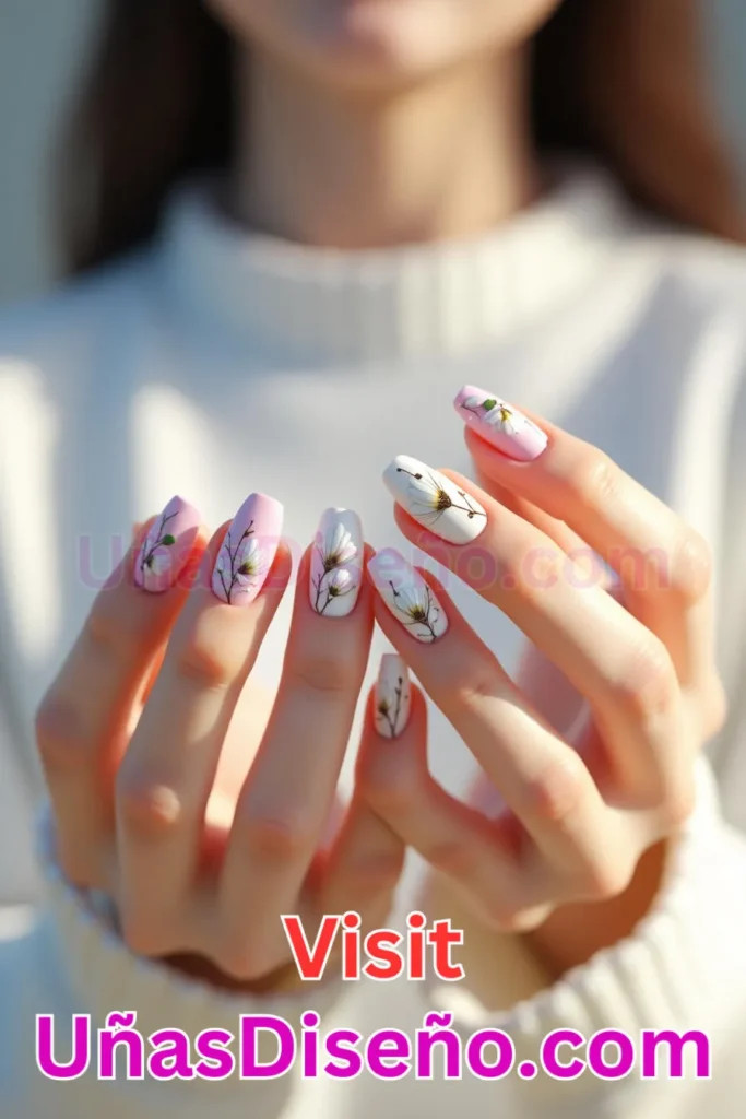 19. Diseños de uñas con estampado floral de magnolias blancas (2).jpeg