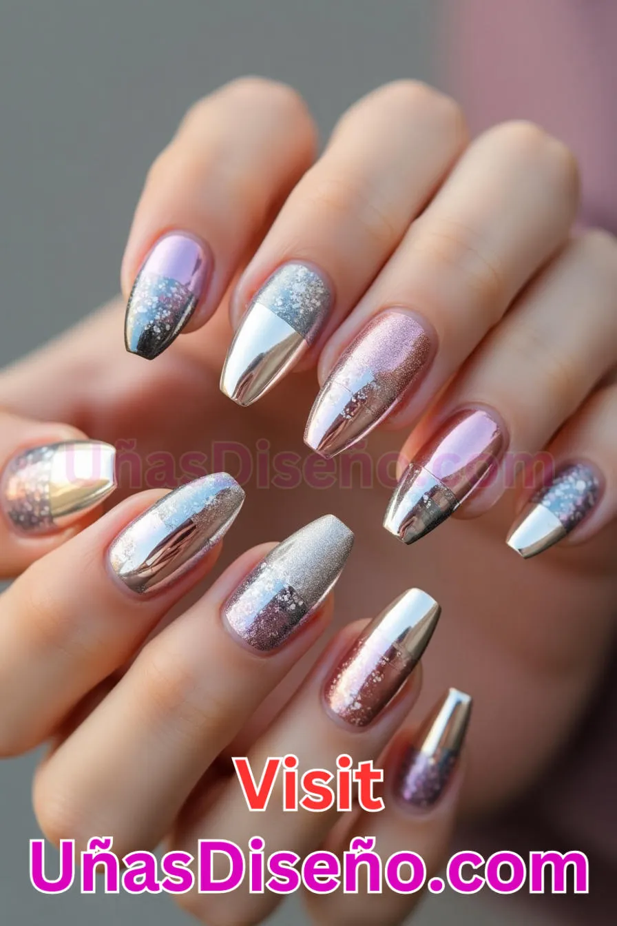 2. Atrevidos acentos metálicos - Cómo Elegir el Diseño Perfecto para Uñas Almendra 21 Ideas Exclusivas para Brillar (12).jpeg