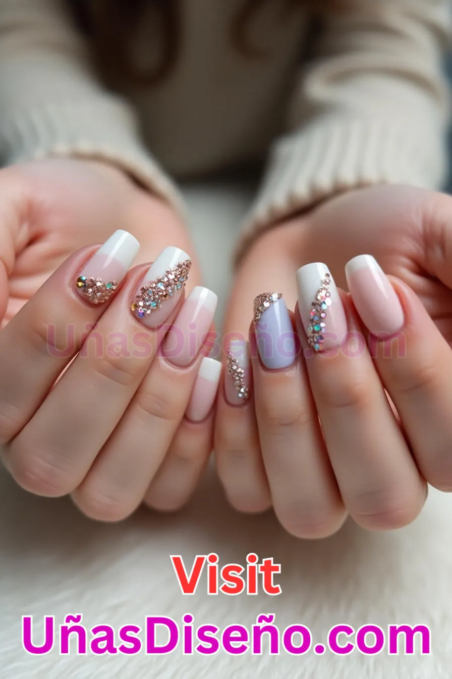 2. Brillo en las esquinas - Los 20 mejores diseños de uñas con purpurina para lucir un look deslumbrante (10).jpeg